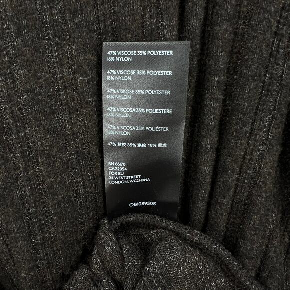 ANTHROPOLOGIE MAEVE Faux Wrap Top Womens XL Brown Rafela Hacci Long Sleeve Knit - Picture 11 of 14